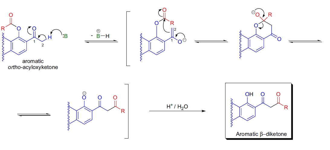 Baker-Venkataraman rearrangement mechanism