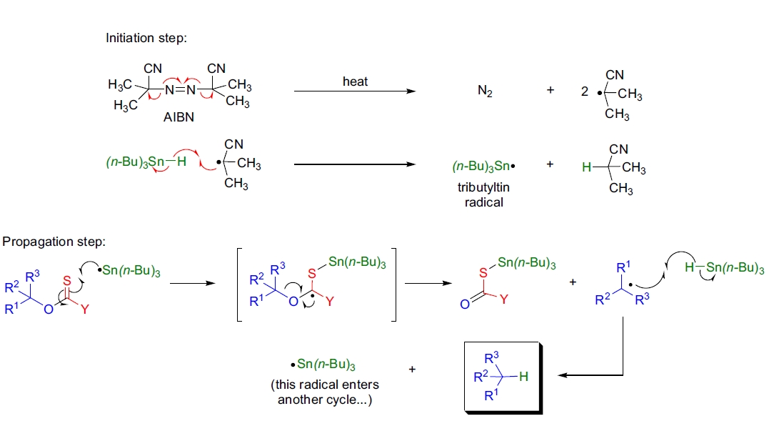 Barton-McCombie 脱氧反应机理