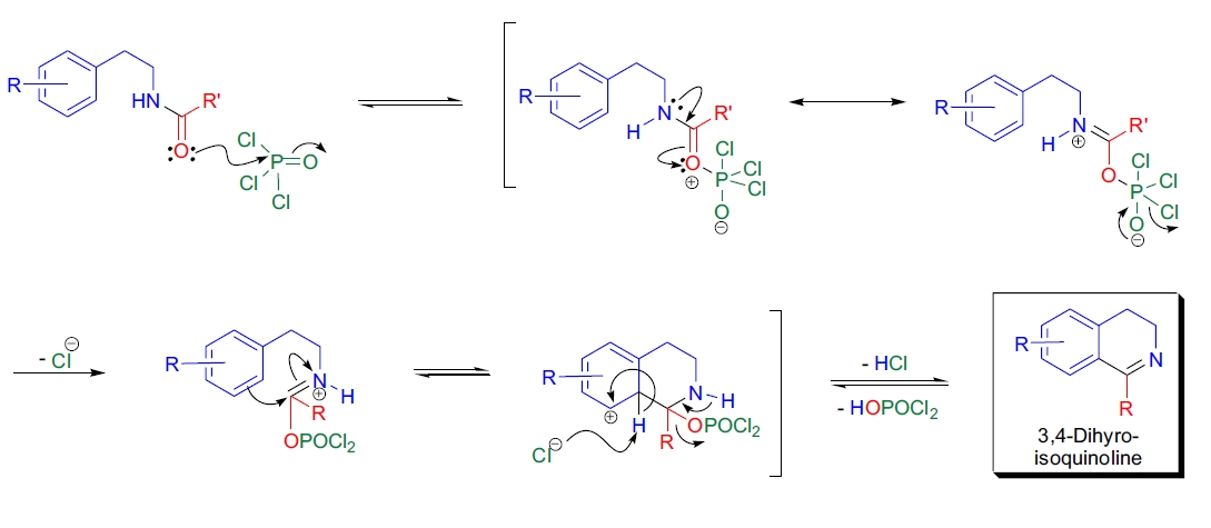 Bischler-Napieralski 合成机理