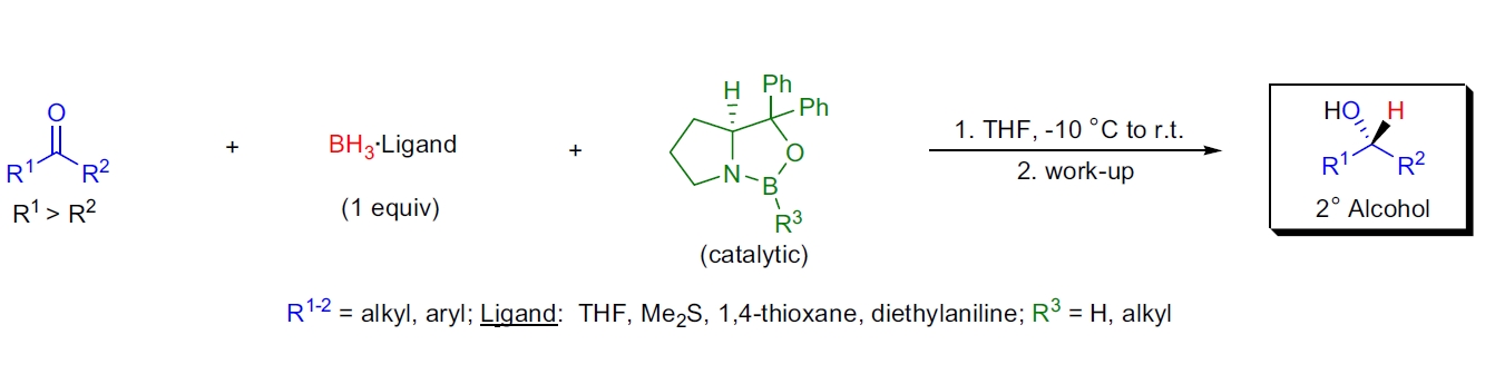 CBS 还原反应示意图