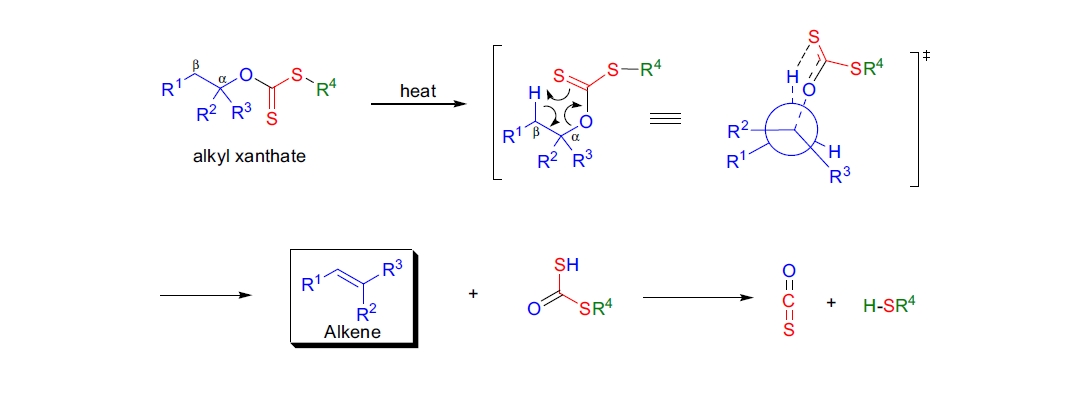 Chugaev 消除反应机理