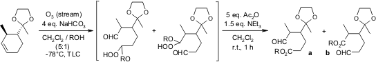 Diels-Alder 加成物的臭氧化裂解