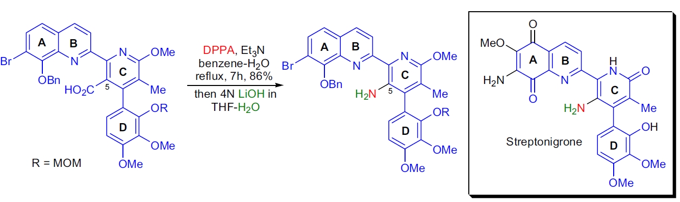 Streptonigrone 的合成