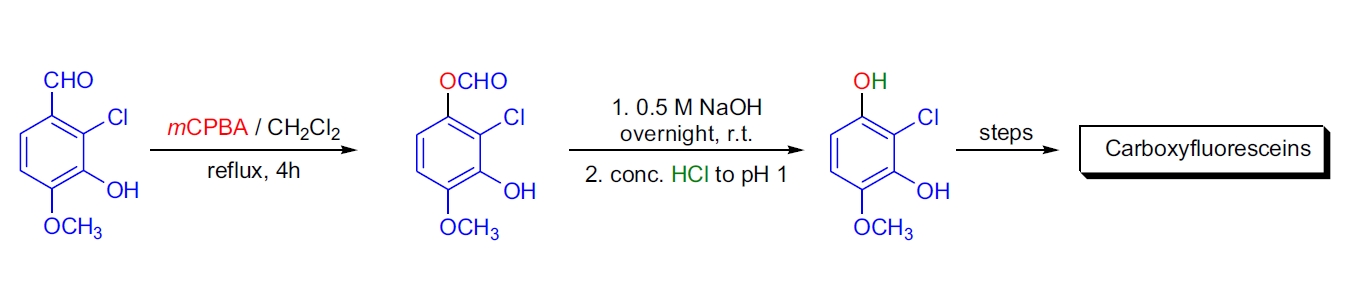 荧光素染料的合成