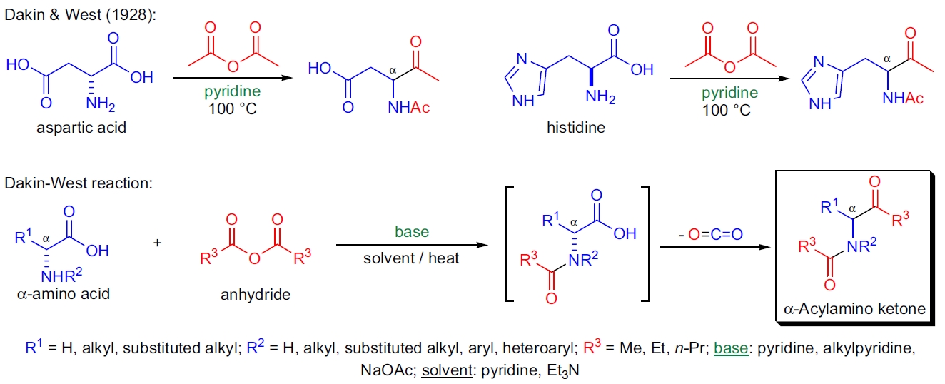 Dakin-West 反应示意图