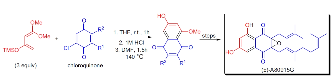 Difluorinated Danishefsky's Diene 合成