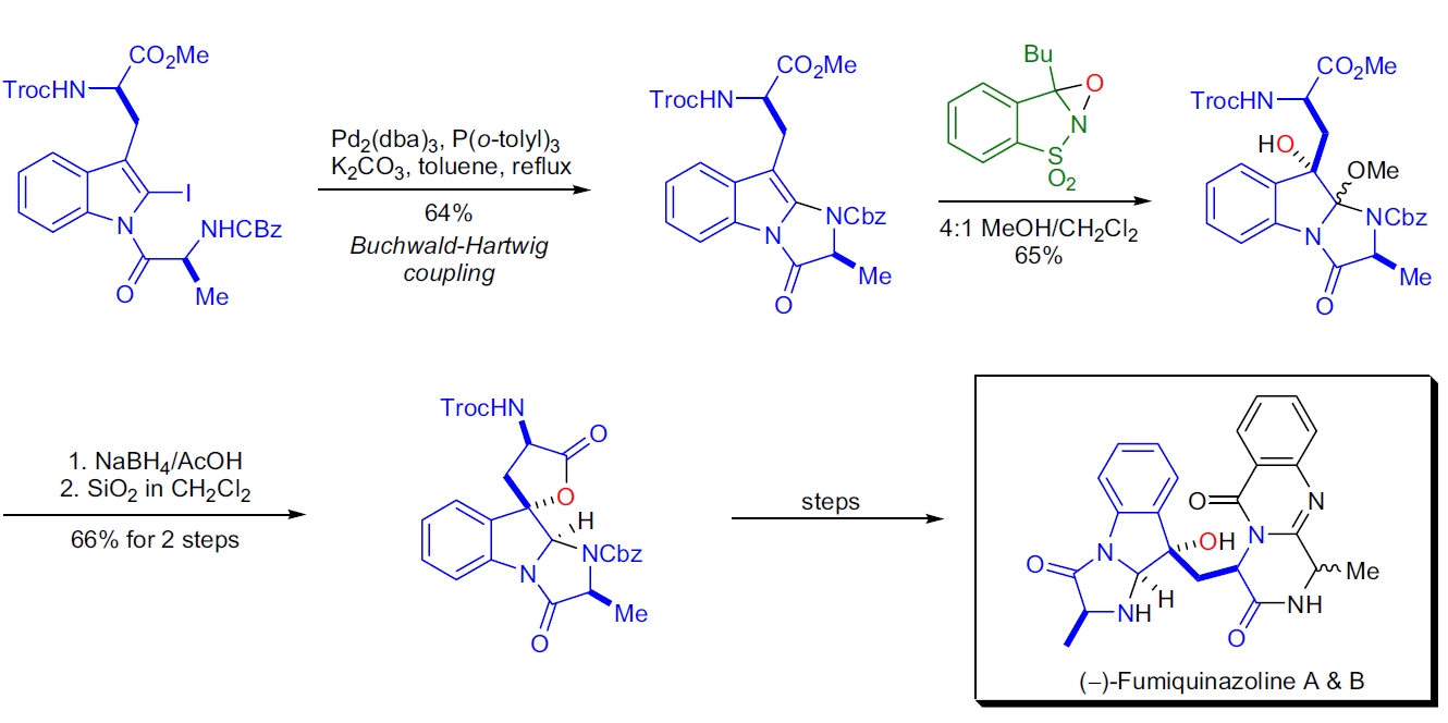 Fumiquinazoline 合成