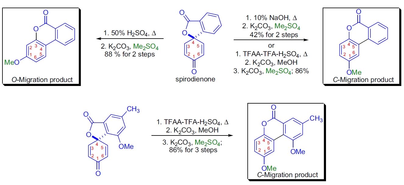 二烯酮-苯酚重排反应应用3