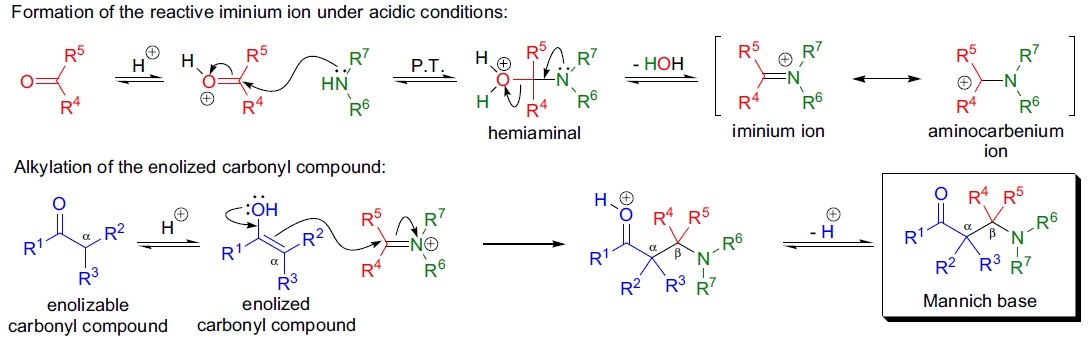 Mannich 反应机理