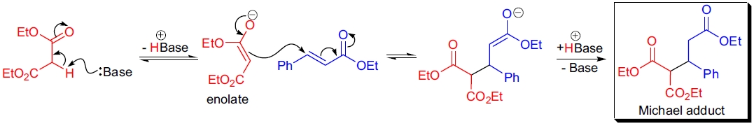 Michael加成的反应机理