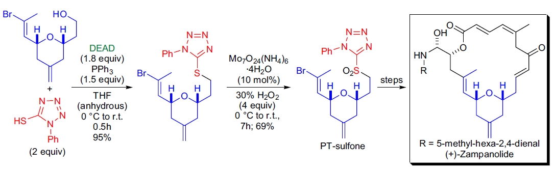 (+)-Zampanolide 的全合成